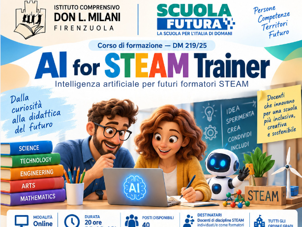 PNRR DM 219 - “AI for STEAM Trainer: intelligenza artificiale per la didattica del futuro“